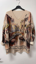 Multicolor Venice Printed Top