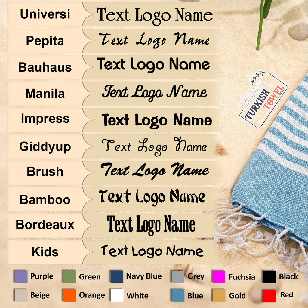 Turkish Beach Towel Personalized, Elegant Striped Towel