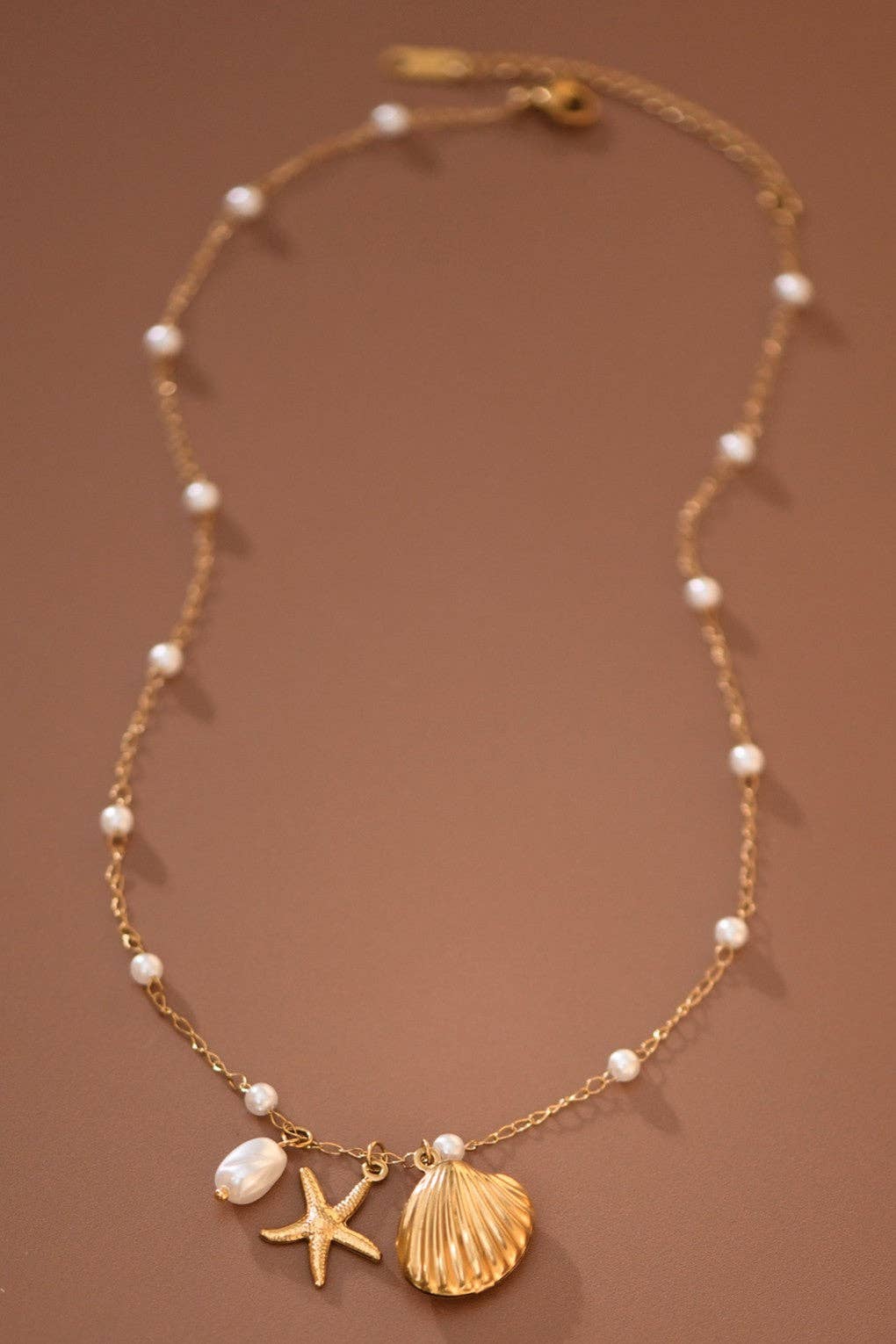 18K Gold PVD Plated Waterproof Stainless Steel Chain Necklace - 7798