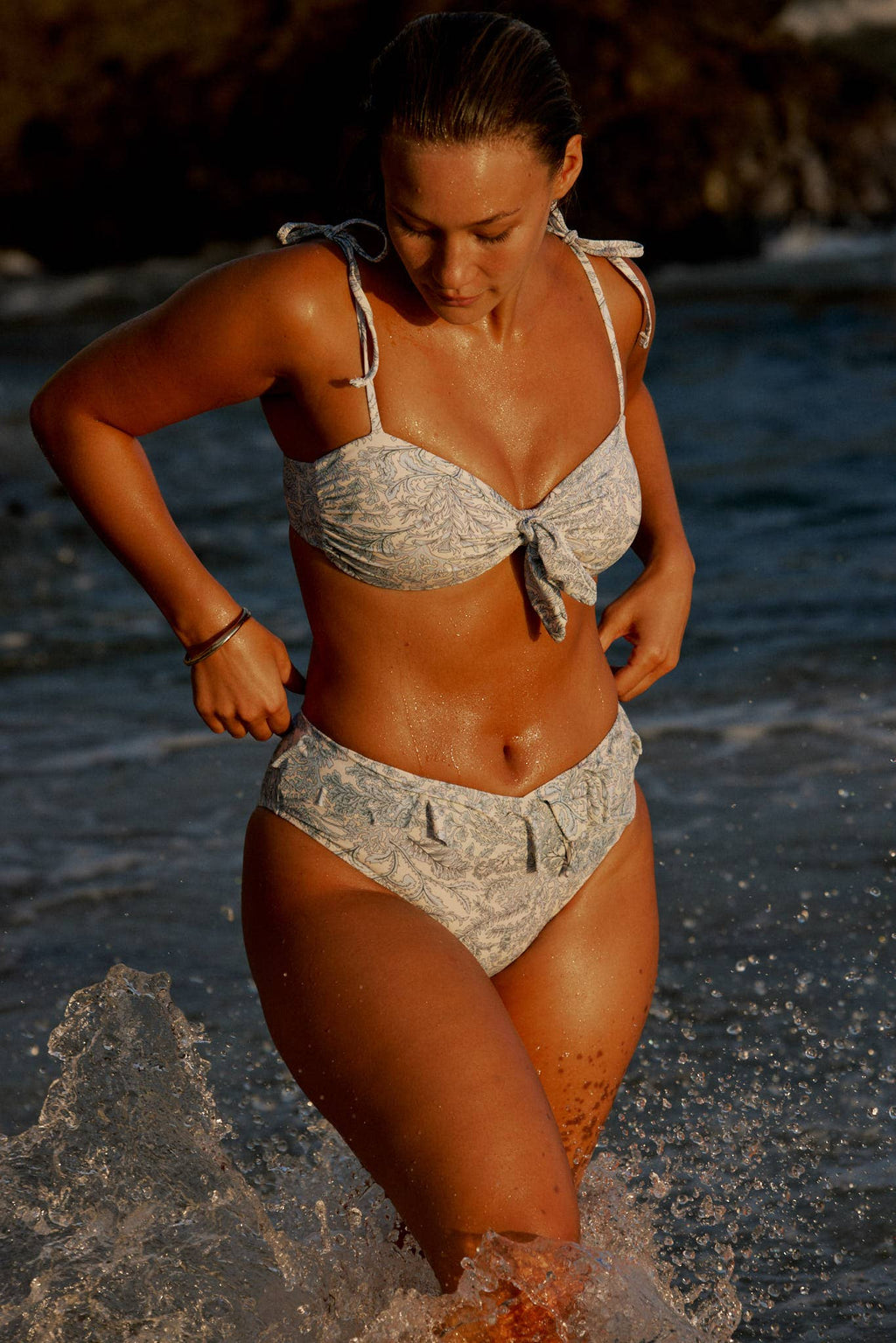 Solace Bikini Set with Ruffled Bottom