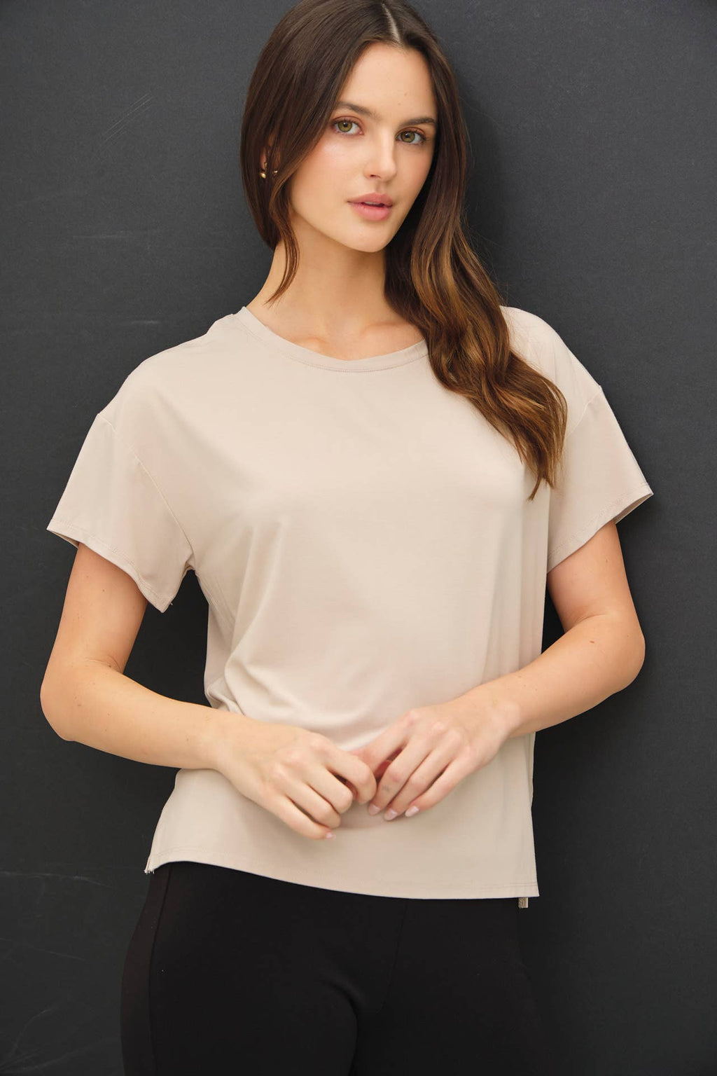 BAMBOO/MODAL CREWNECK OVERSIZED T-SHIRT