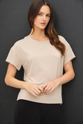 BAMBOO/MODAL CREWNECK OVERSIZED T-SHIRT