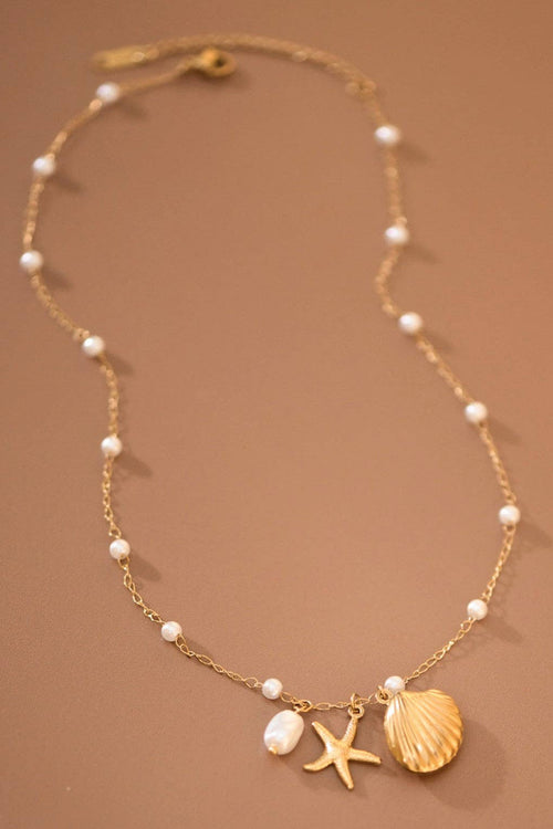 18K Gold PVD Plated Waterproof Stainless Steel Chain Necklace - 7798