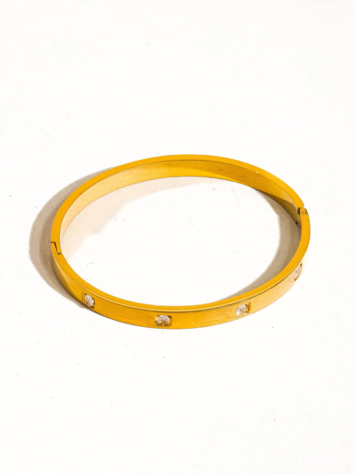 Neil 18K Gold Non-Tarnish Classic CZ Bangle