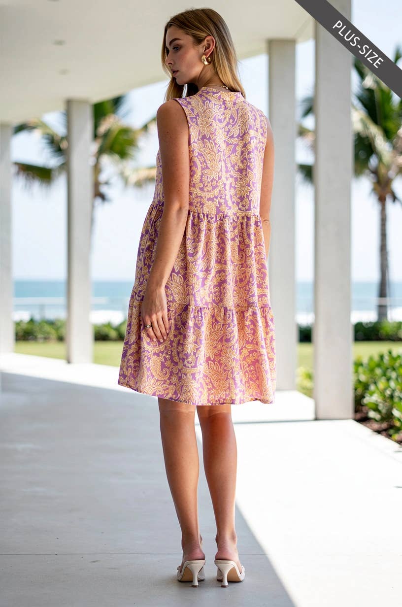 PLUS SIZE All-Day Comfort Tiered Lizzy Dress