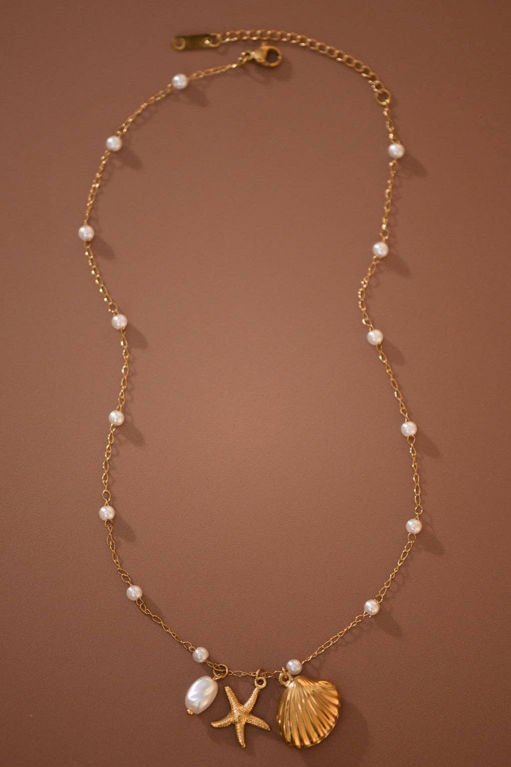 18K Gold PVD Plated Waterproof Stainless Steel Chain Necklace - 7798