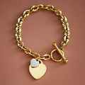 18K Gold Plated Waterproof Stainless Steel Chain Bracelet - 7431