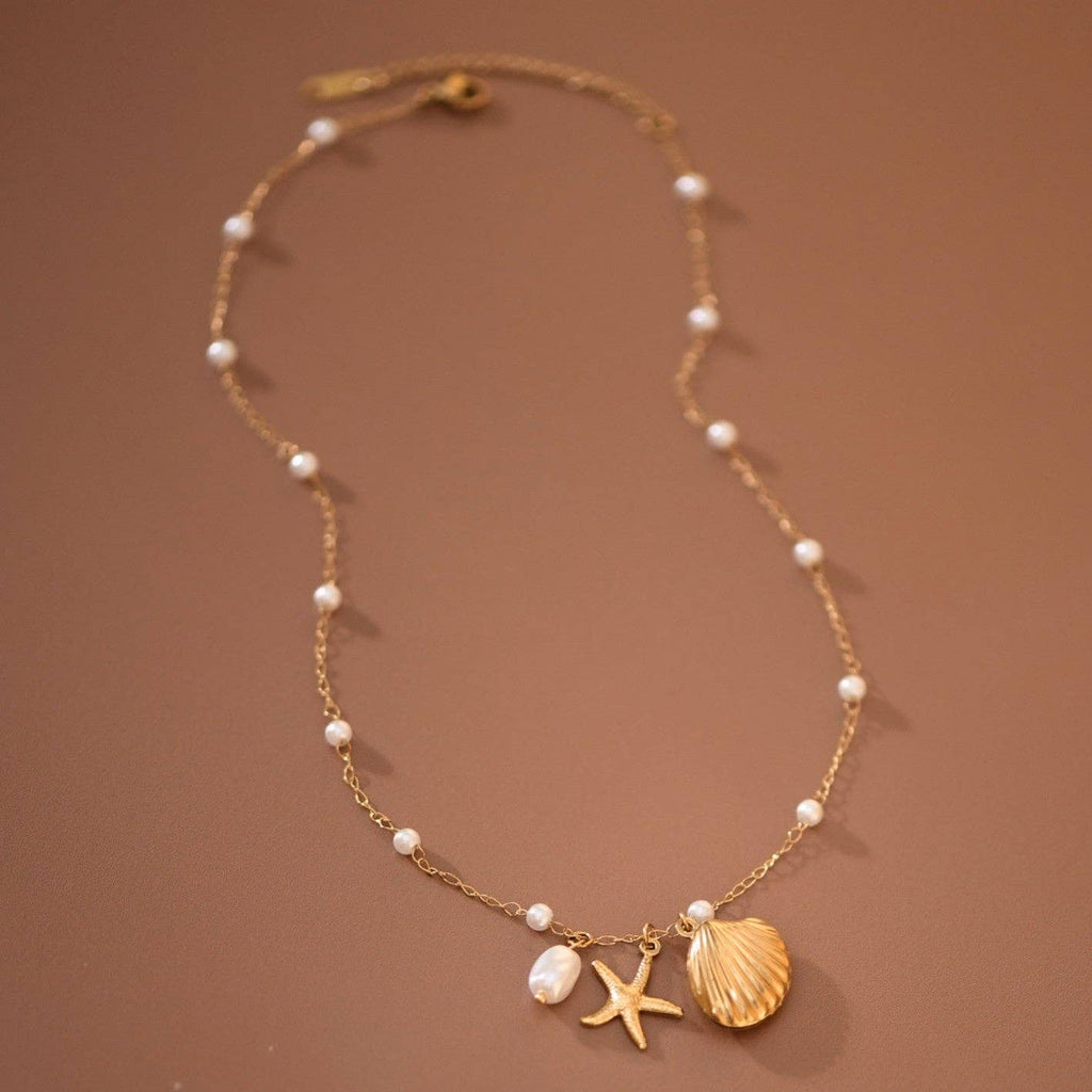18K Gold PVD Plated Waterproof Stainless Steel Chain Necklace - 7798