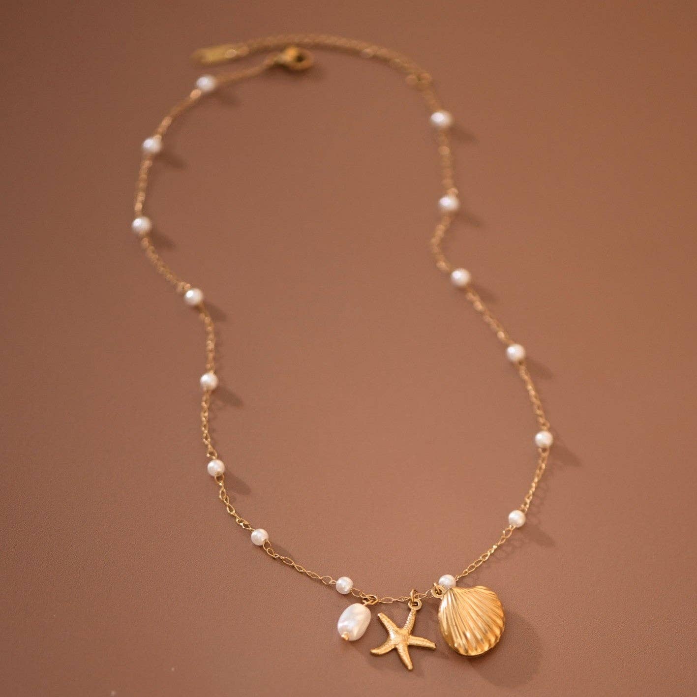 18K Gold PVD Plated Waterproof Stainless Steel Chain Necklace - 7798