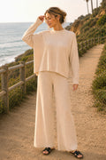 VISCOSE SWEATER TOP & PANTS 2PCS SET