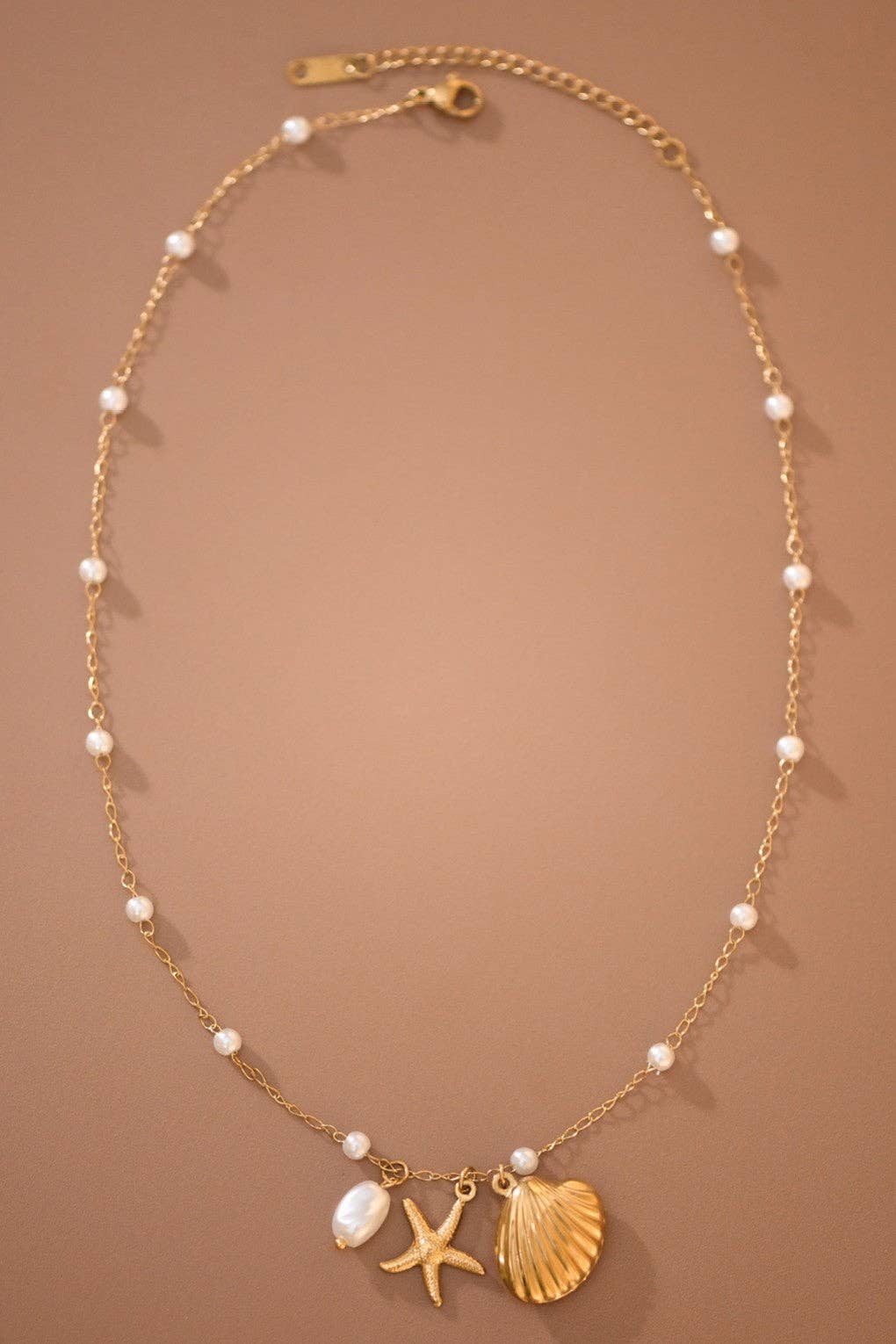 18K Gold PVD Plated Waterproof Stainless Steel Chain Necklace - 7798
