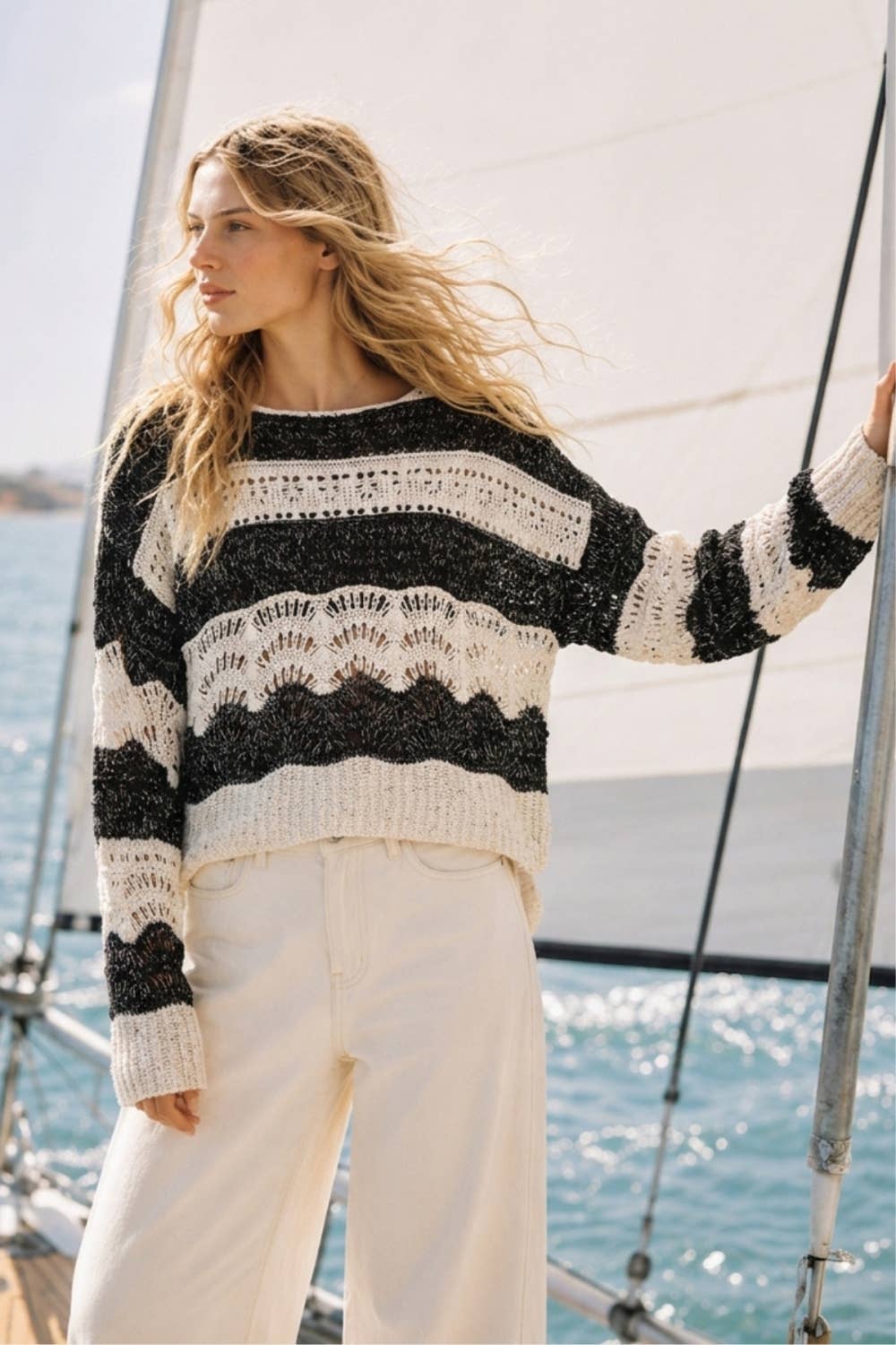 The Palmer Open-Stitch Pullover Sweater