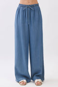 TENCEL WIDE LEG PANTS - VJP700007B
