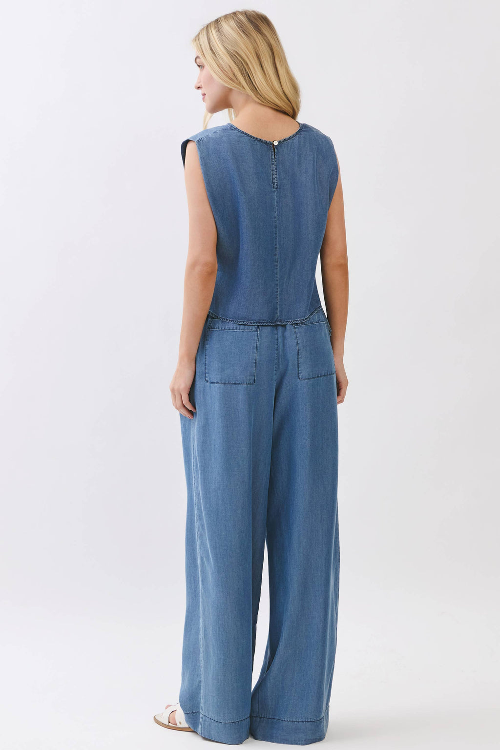 TENCEL WIDE LEG PANTS - VJP700007B
