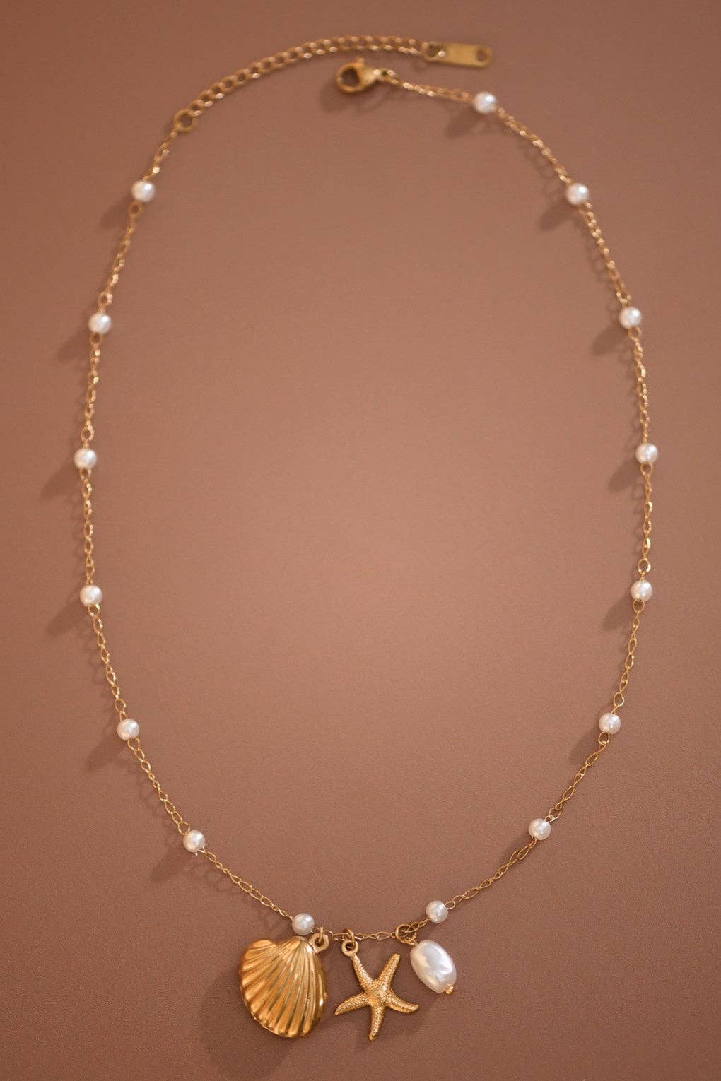 18K Gold PVD Plated Waterproof Stainless Steel Chain Necklace - 7798