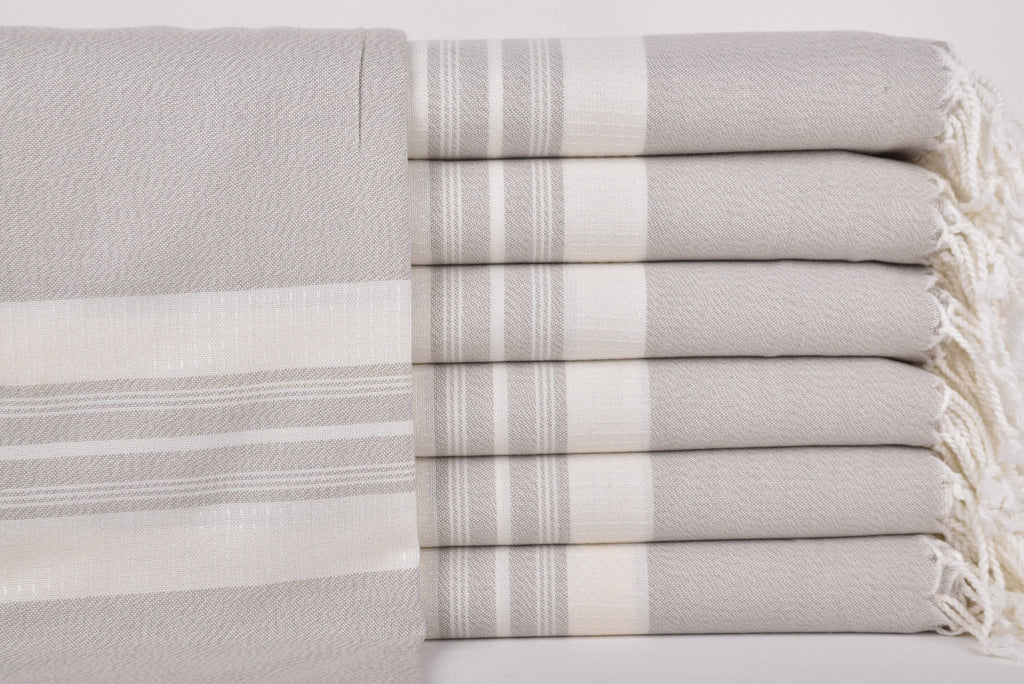 Turkish Beach Towel Personalized, Elegant Striped Towel