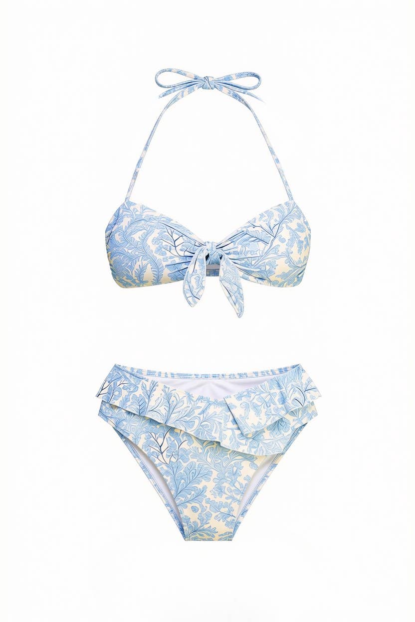 Solace Bikini Set with Ruffled Bottom