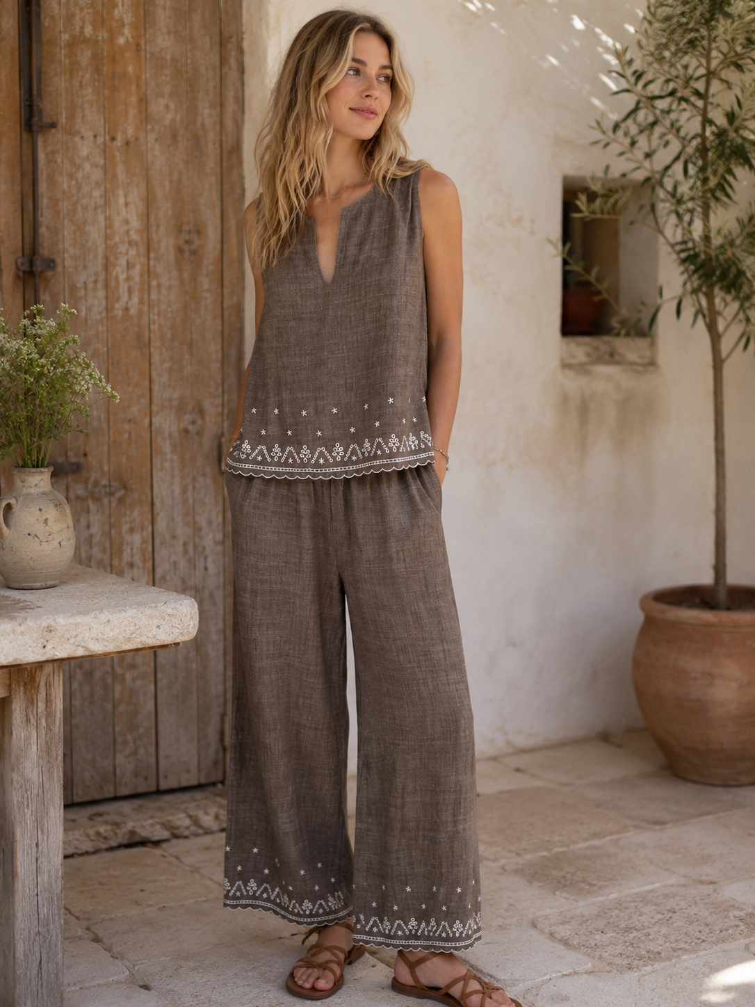 Women's Pants and Top Set