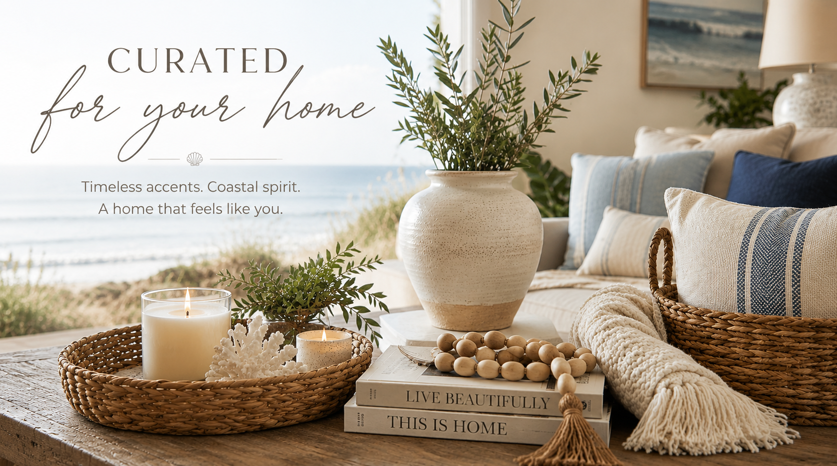 Home Accents collection — coastal decor and lifestyle pieces