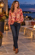 Vibrant Paisley Blouse